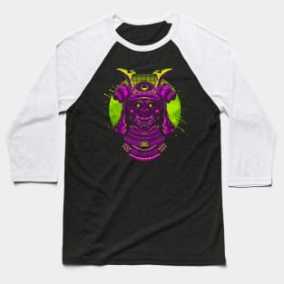 Samurai mask Purple Baseball T-Shirt